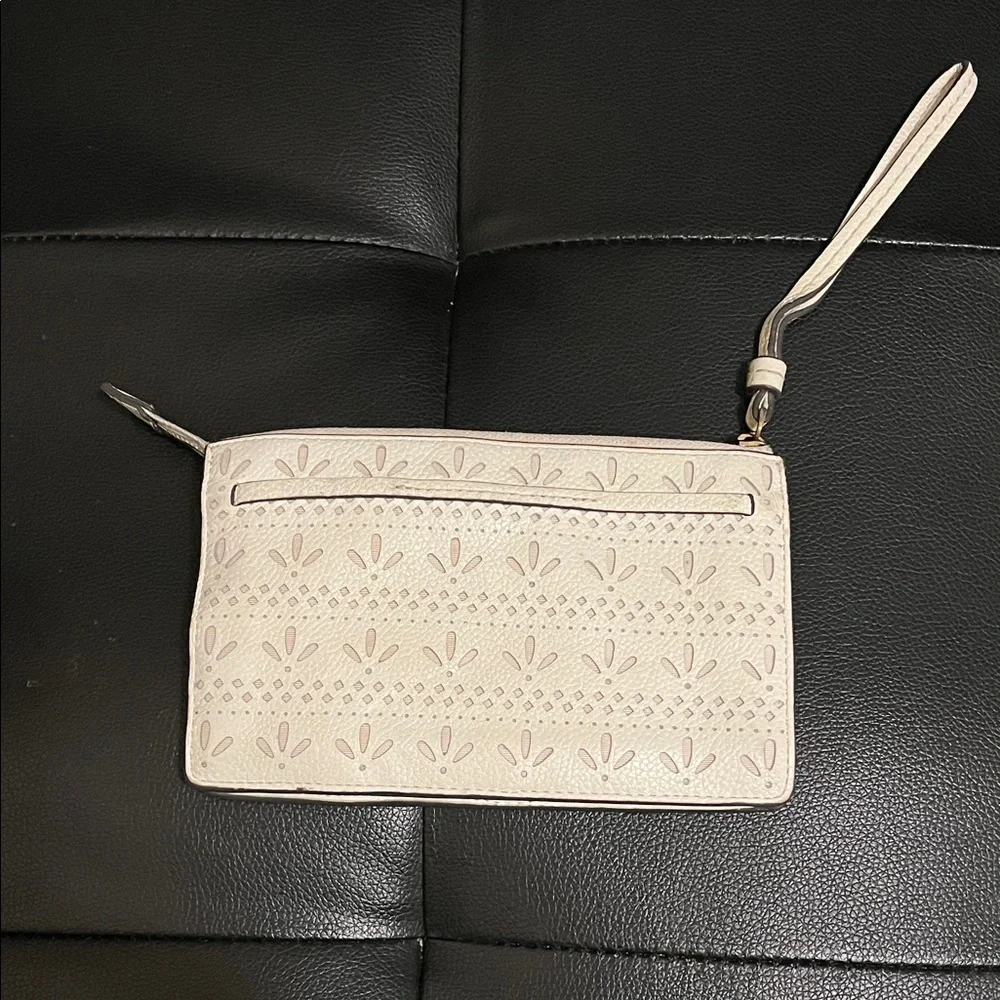 Kate Spade Cream Patterned Clutch